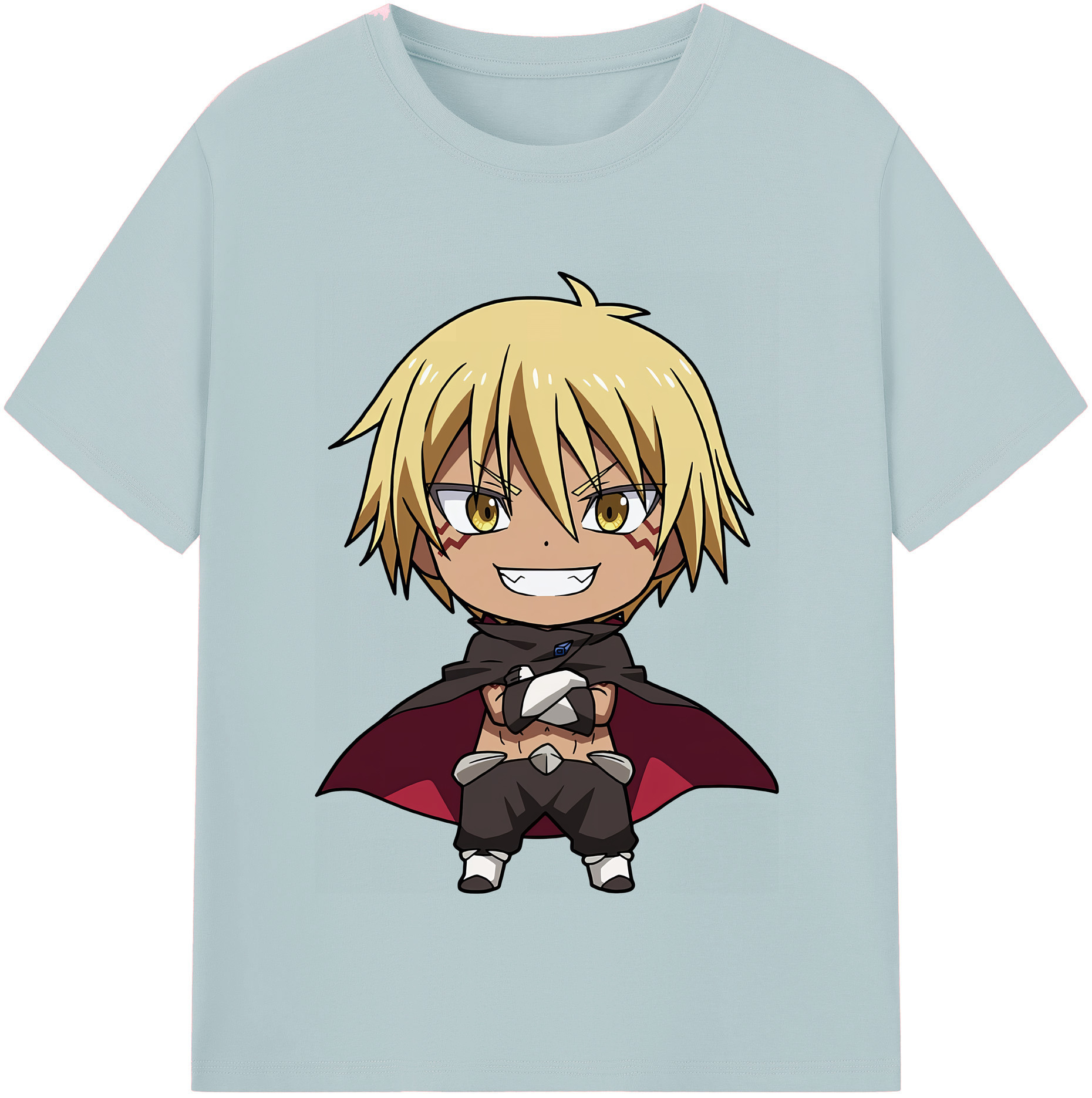 （画像用） 転スラ Regarding Reincarnated to Slime 綿100％半袖Tシャツ（フロントプリント）